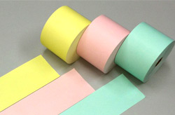 カラー感熱ロール紙（カラーサーマルロール）　イメージ